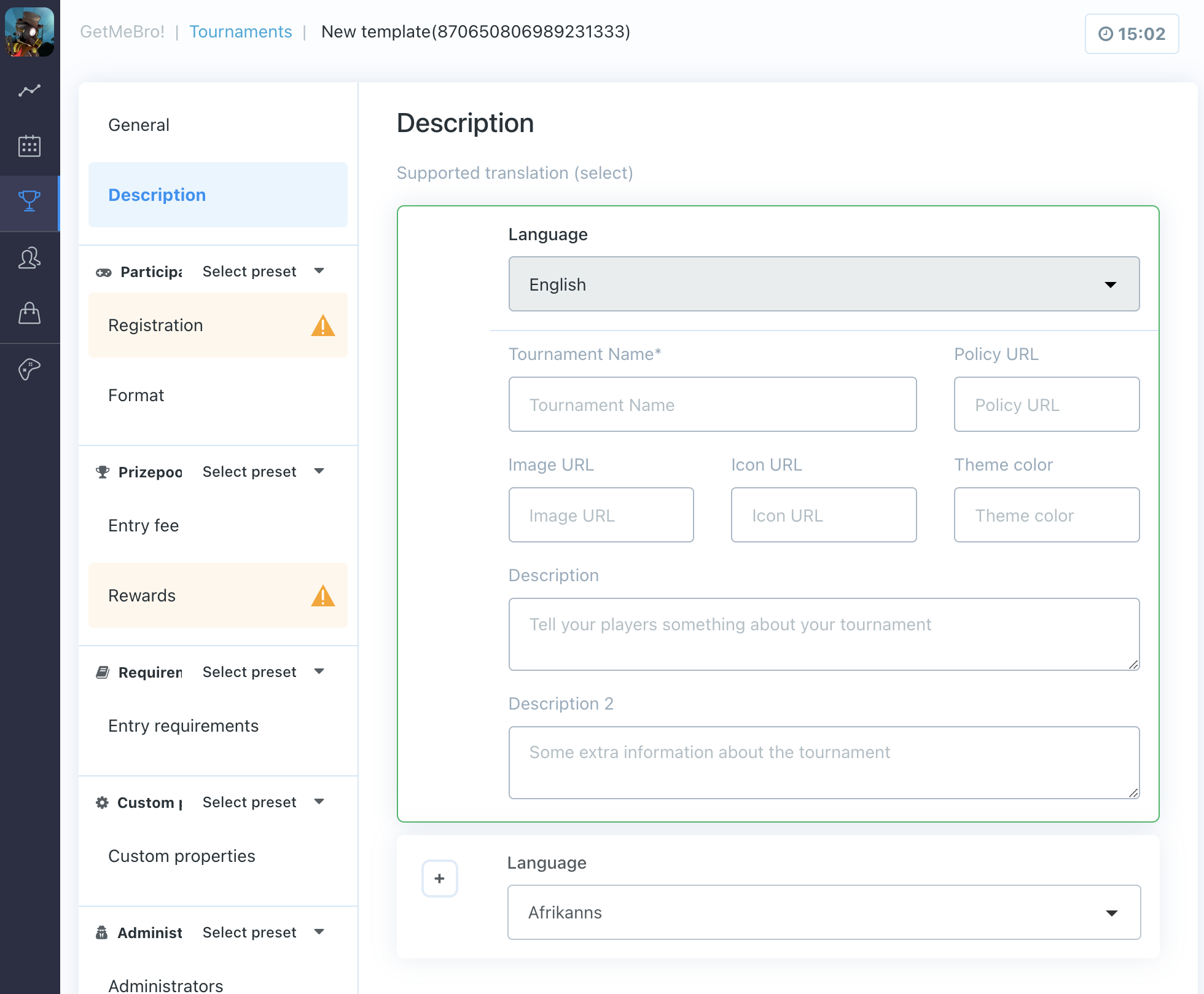 Dashboard template description image